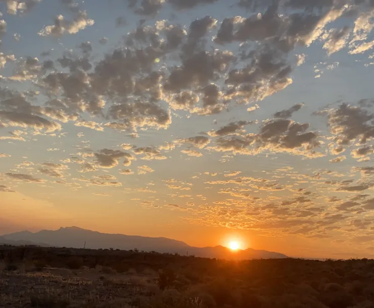 desert sunrise