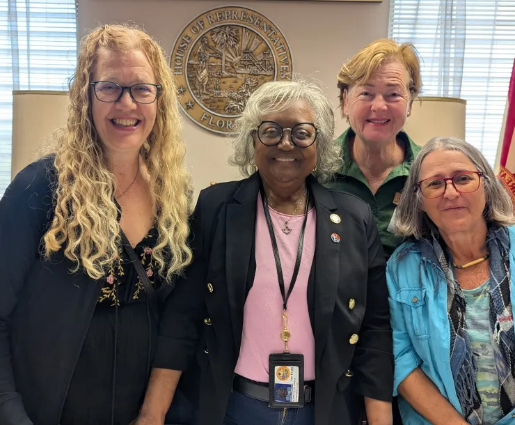 Sierra Club members visit with Rep. Yvonne Hinson