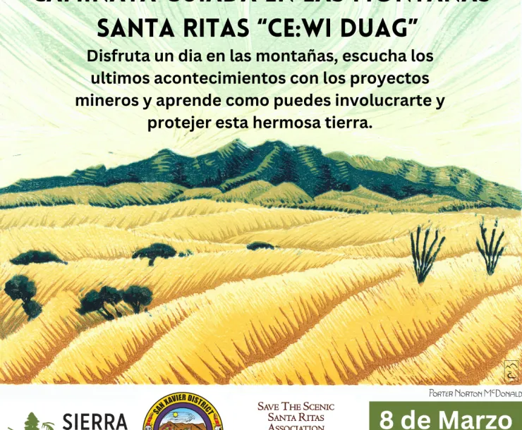 a flyer for a Sierra Club event