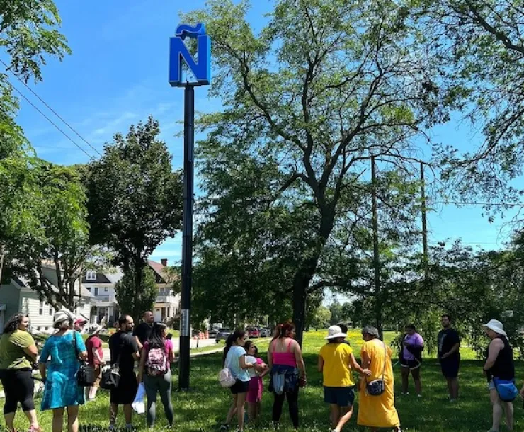 WaterMark N in Pulaski Park 