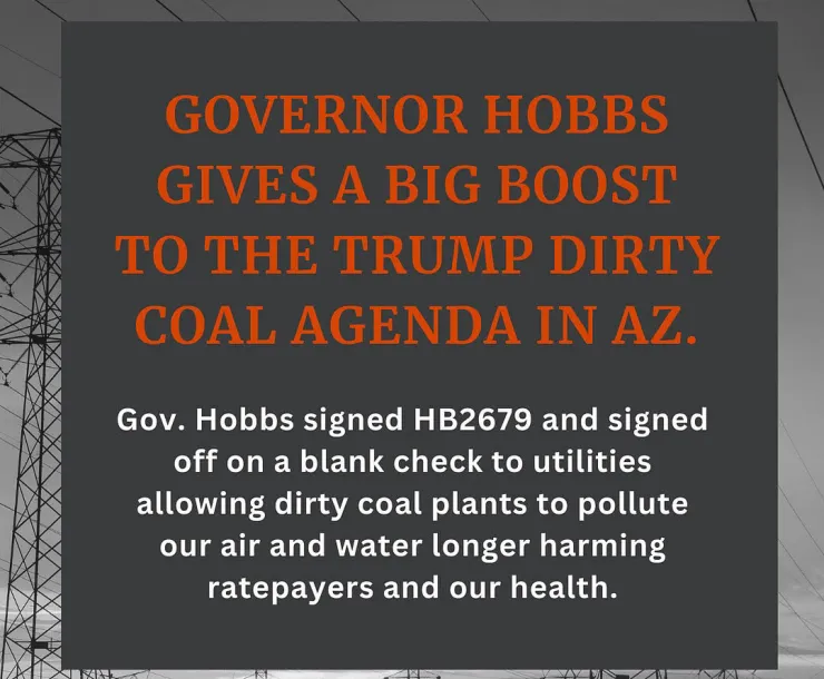 Dark Gray background power lines with red text over a gray text box