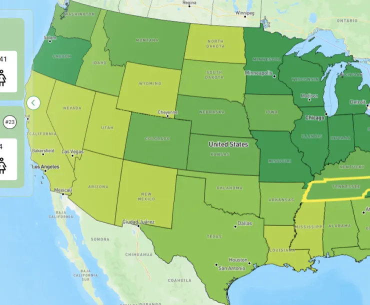 Map of homegrown National Park