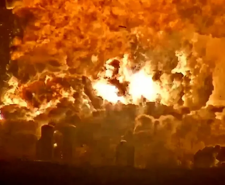 space x explosion