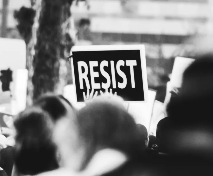 Resist Sign at a protest