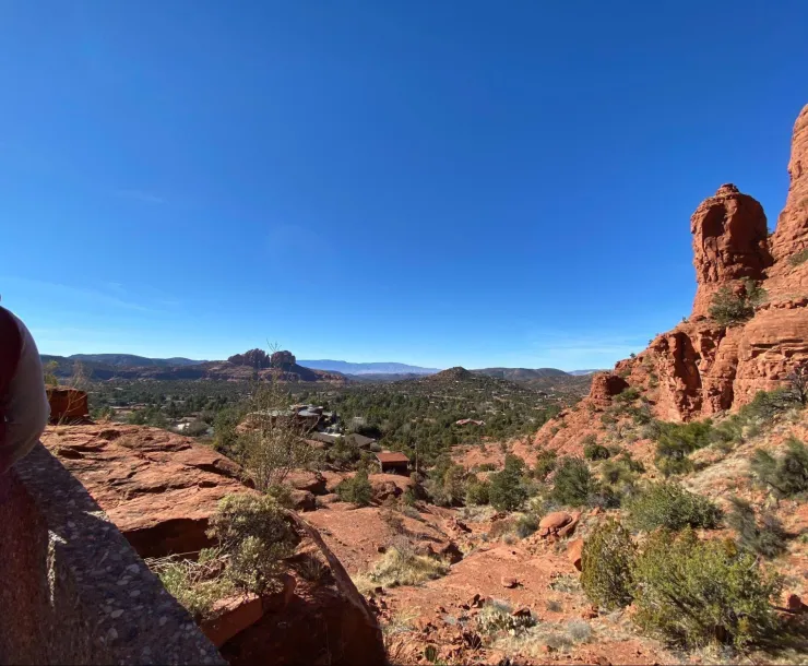 a red rock desert landscape