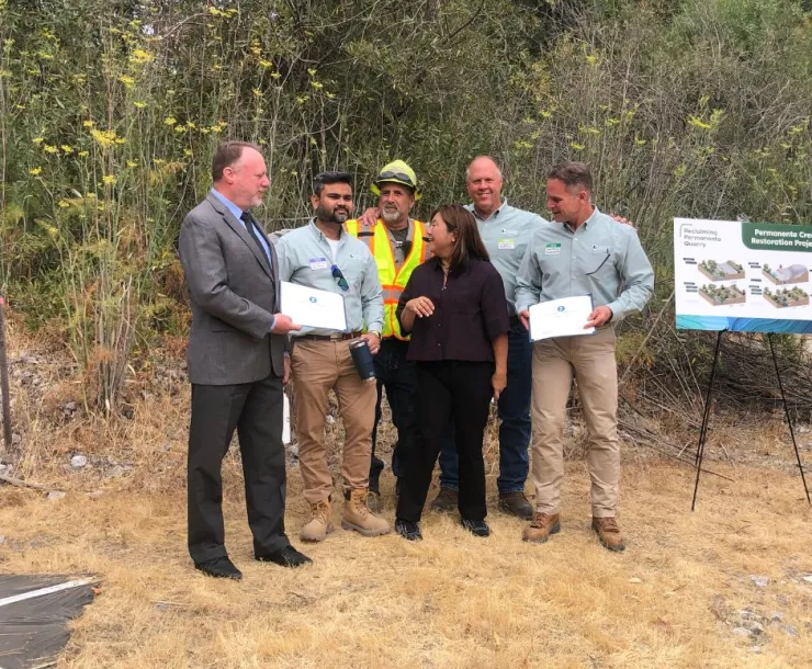Permanent Creek Ribbon Cutting