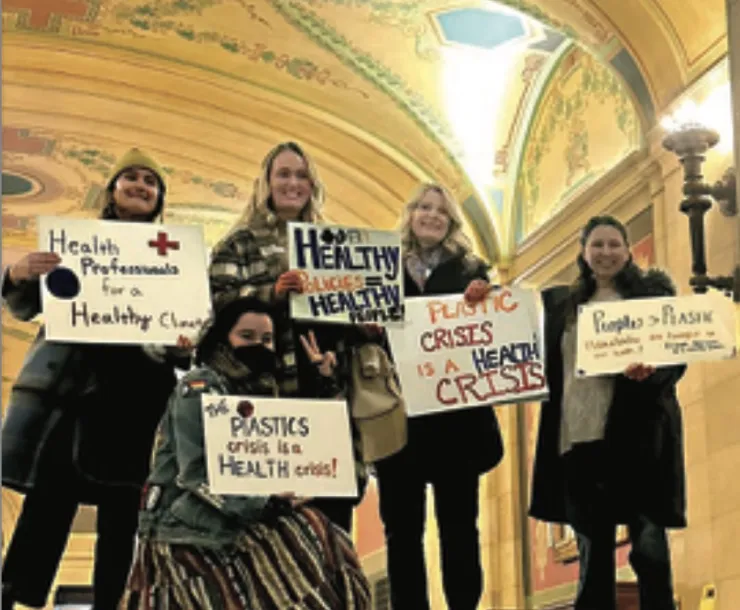 Zero Waste Coalition members take their message to their Representatives at the State Capitol. Photo Credit: pvTkach