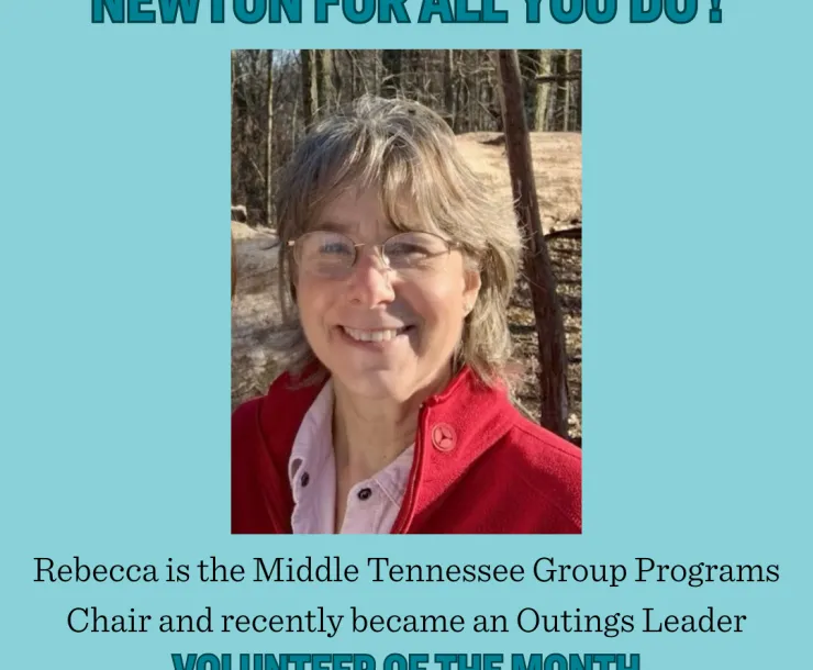 Volunteer of the Month, Rebecca Newton