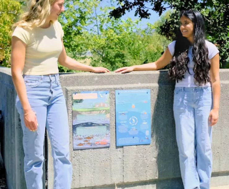 Two young high school women