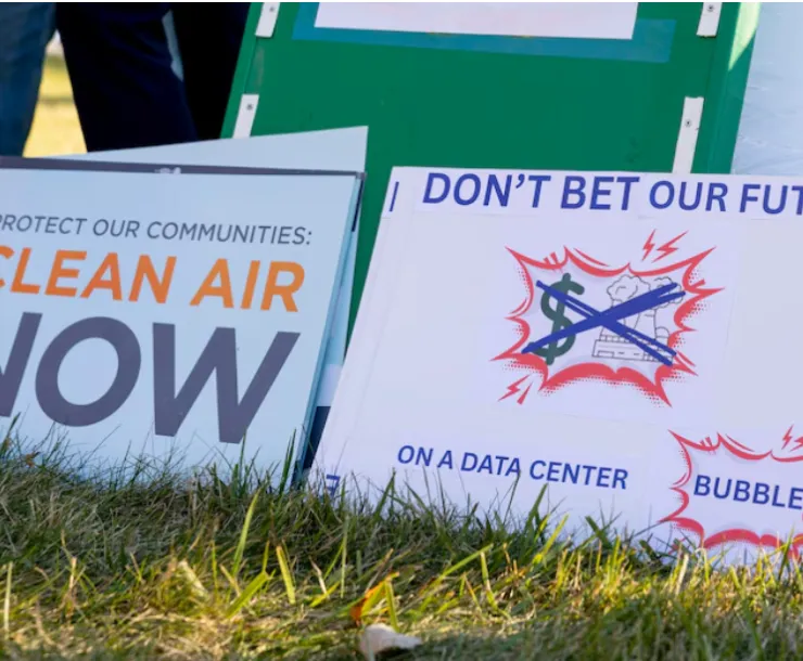 Data Centers Rally Signs