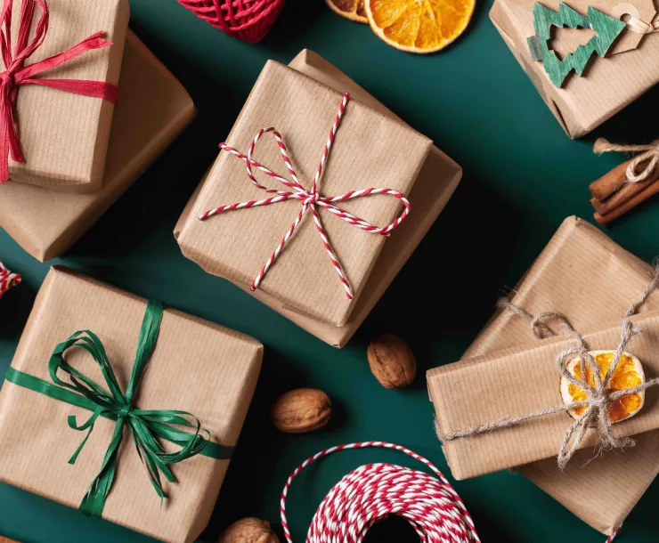 Lots of wrapped gifts