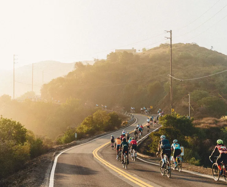 Cyclists at the Cookie Fondo