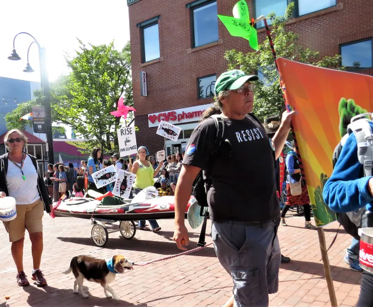 Robb at a Burlington Pride Event