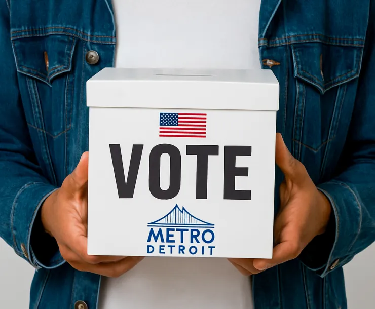 Vote Metro Detroit Ballot Box