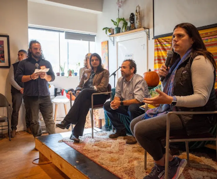 Speaking to a group