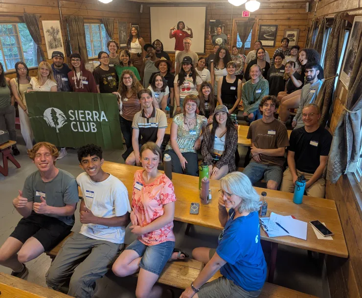 Group of youth Sierra Club members at SPROG event