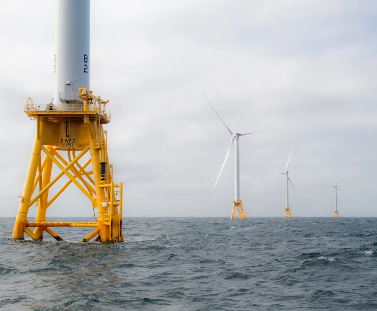 Photo of Block Island Wind Farm by Gary Norton, NREL/Dept. of Energy 41188