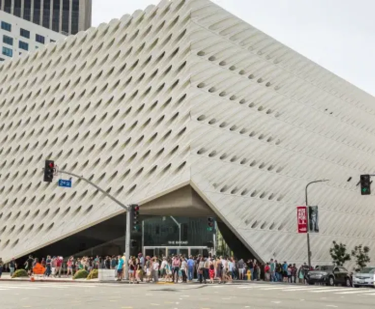 Broad Museum Building exterior ;looks like frosted cake