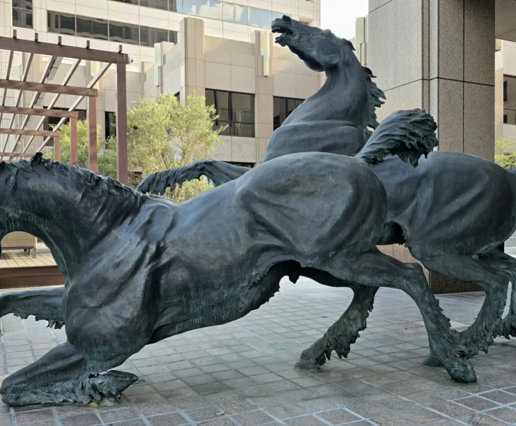 Sculpture of horses