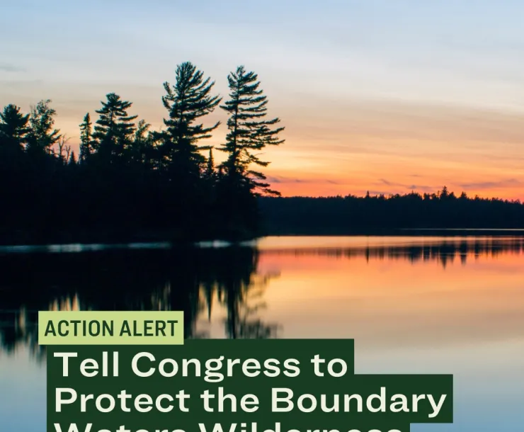 Action Alert: Tell Congress to Protect the Boundary Waters Wilderness from Toxic Mining!