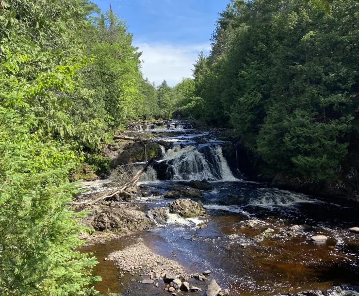 A view of Copper Falls State Park