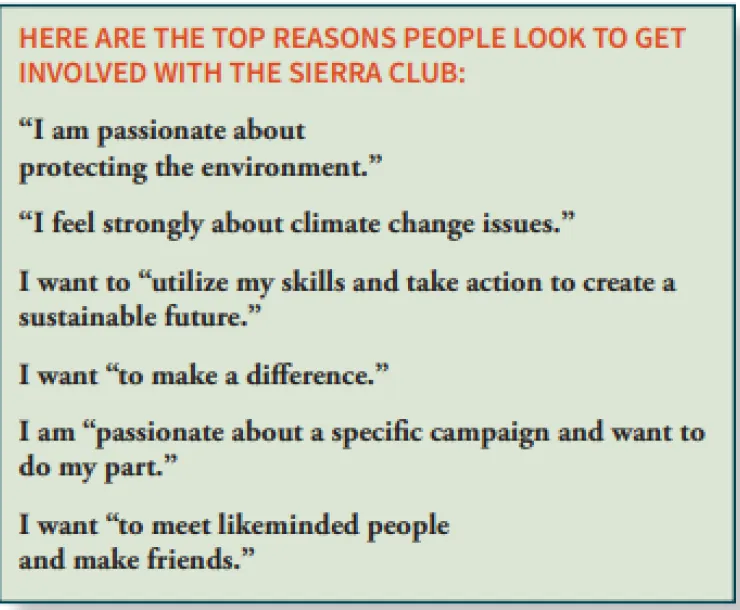 Reasons for volunteering