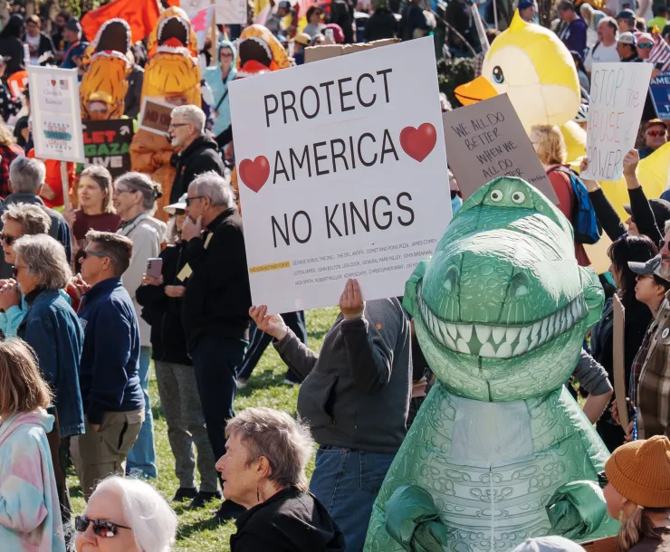 No Kings protest in Minnesota, 10/18/2025