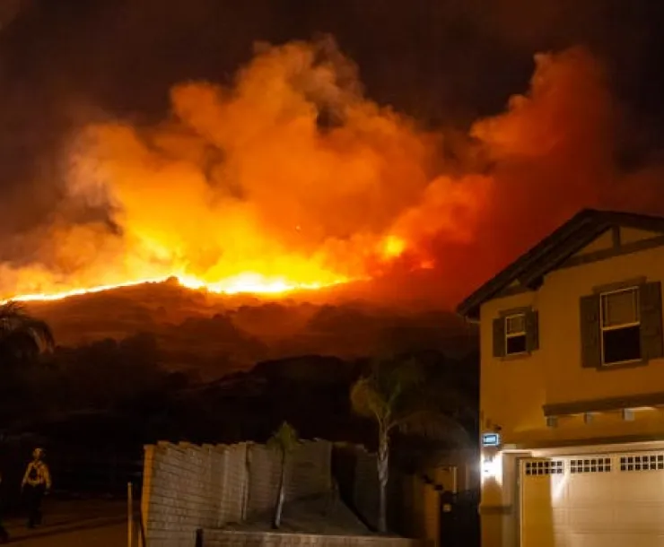 Springs Fire Moreno Valley 