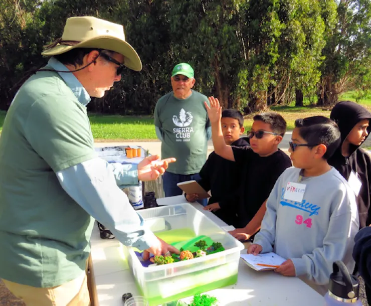 Cheranich with students
