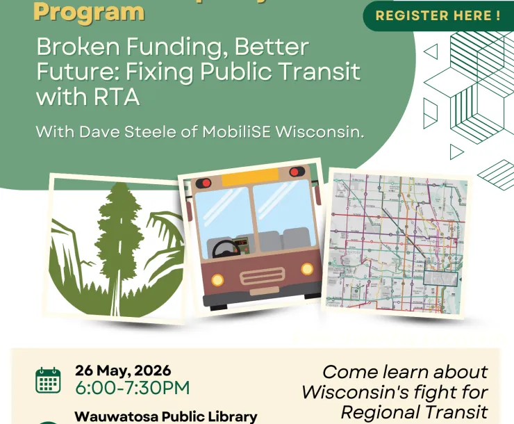 Flier for May transit program 