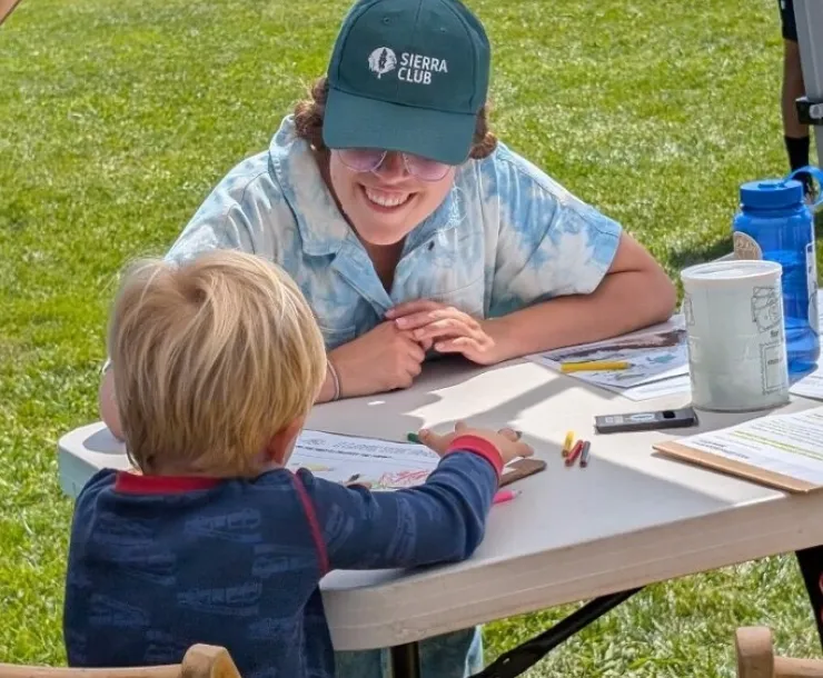 Gianna and child the EarthFest 2026