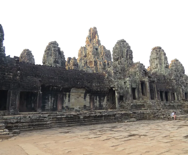 Ruins of rounded temples