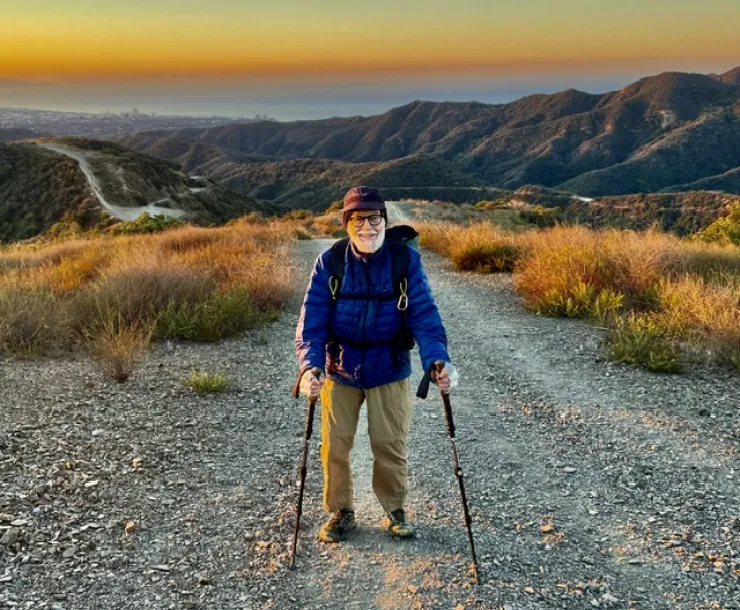 Donald Croley on a hike
