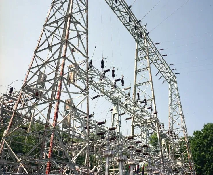 Electrical transmission lines at a Vermont site.