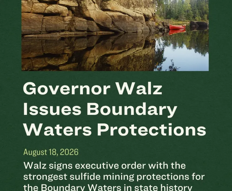 Governor Walz Issues Boundary Waters Protections
