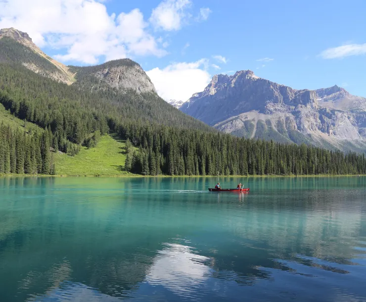Boat on lake