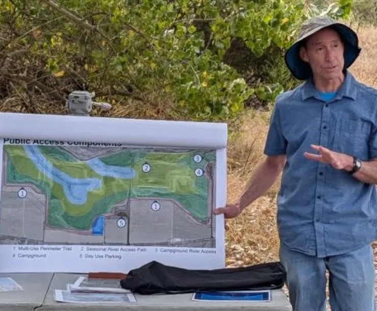 Russian River Keeper explaining restoration