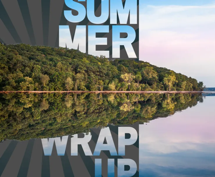 Summer Wrap up on a Wisconsin summer photo of a bluff on a lake
