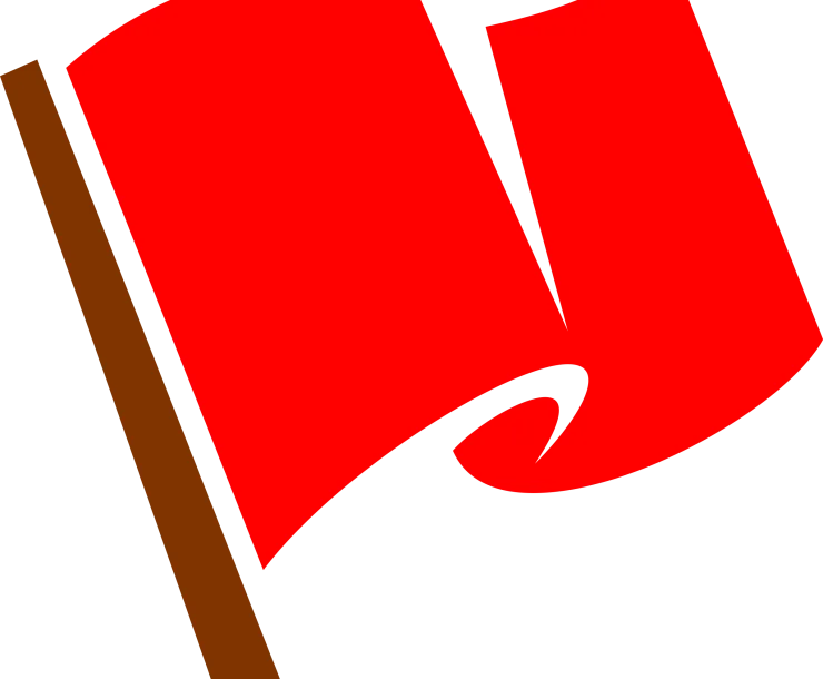 Red racing flag by Hirhlichtspiele