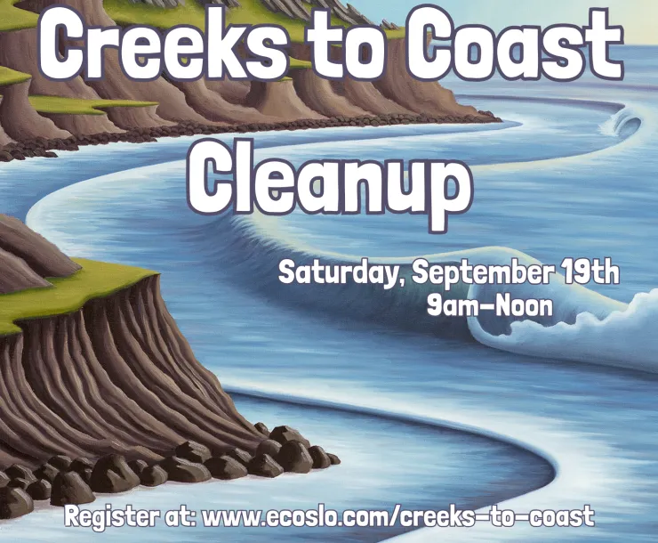 Flyer announcing September 19, 2026 Creeks to Coast Cleanup 