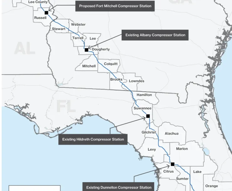 Route of Sabal Trail