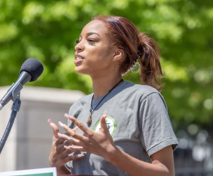 Aliya speaking at Earth Day 2022.jpg