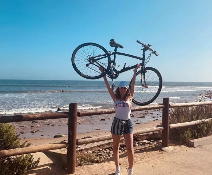 At Ventura bikepath ShanFam biking to Ojai by Christy Weir.jpg