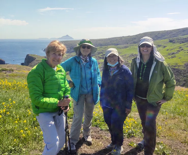 Chapter hike leaders Maureen Hernandez, Judith Laurentowski, Susanne Tanaka and Anna Simkowiak Chung.jpg