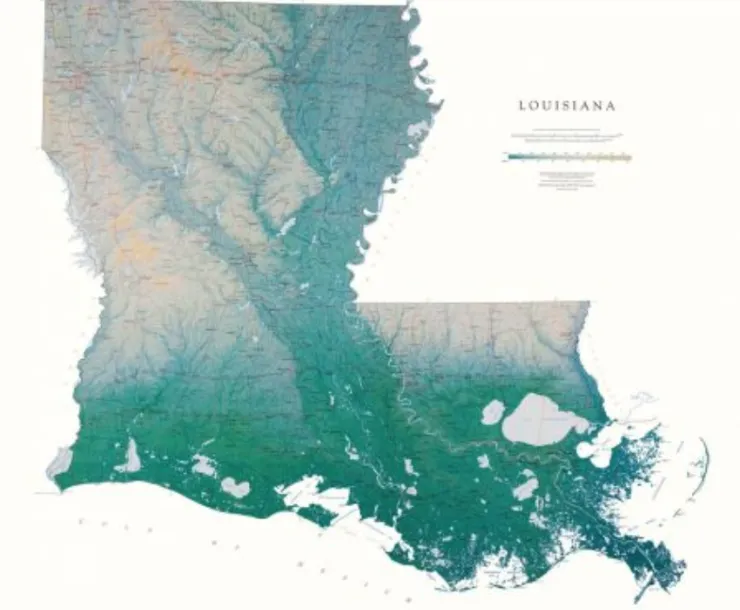 Map of Louisiana Elevation.png