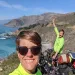 Claire and Will Stedden pose for a selfie on the California coast.