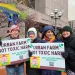 Sierra Club volunteers at a rally for the East Phillips Urban Farm