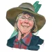 Illustration of Katherine Ray wearing a hat and smiling at the camera.