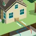 Illustration of house with ground source heat pump.