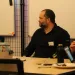 WI Chapter staff, members and partners eating dinner while having a conversation with Ben Jealous about their priorities and work in Milwaukee. Picture left to right: Dennis Grzezinski, Ben Jealous, Jenny Abel.